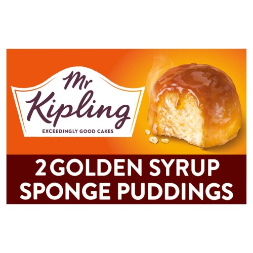 Przejdź do produktu Mr Kipling Golden Syrup Sponge Puddings 2 per pack