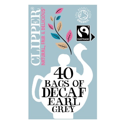 Przejdź do produktu Clipper Organic & Fairtrade Decaffeinated Earl Grey Tea 40 per pack