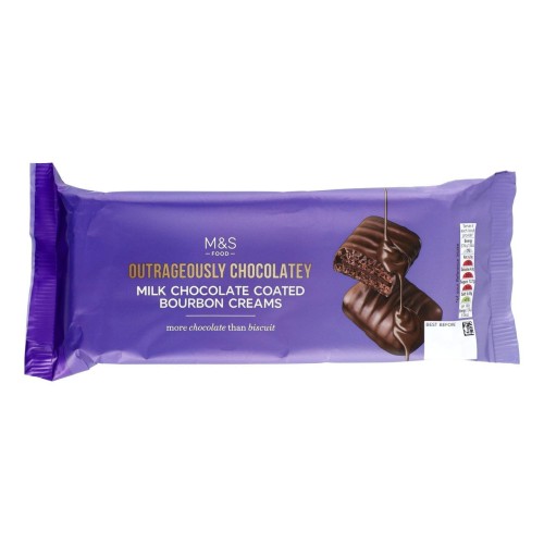 Przejdź do produktu Marks & Spencer Milk Chocolate Coated Bourbon Creams 162g