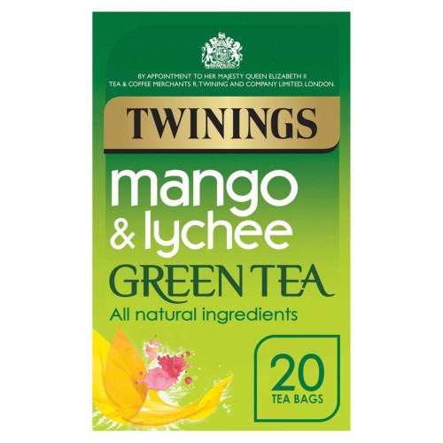 Przejdź do produktu Twinings Mango & Lychee Green Tea, 20 Tea Bags 20 per pack