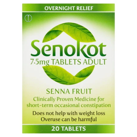 Senokot 7.5mg Tablets Adult Senna Laxative Constipation 20 per pack.jpg