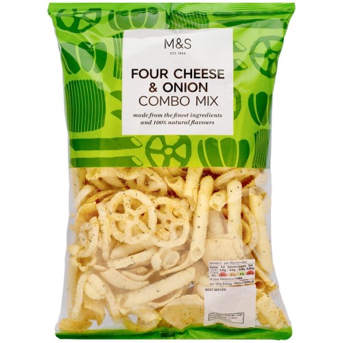 Przejdź do produktu Marks & Spencer Four Cheese & Onion Combo Mix 150g