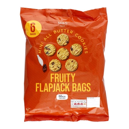 M&amp;S All Butter Mini Fruity Flapjack Bags 6 x 18g.jpg