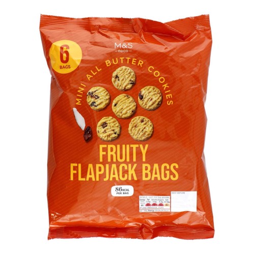 Przejdź do produktu Marks & Spencer All Butter Mini Fruity Flapjack Bags 6 x 18g