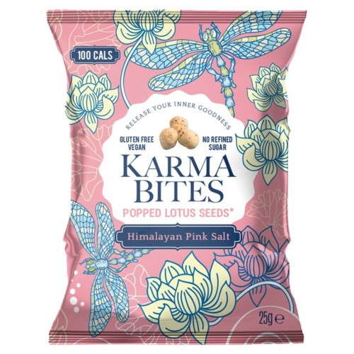 Przejdź do produktu Karma Bites Popped Lotus Seeds Himalayan Pink Salt 25g
