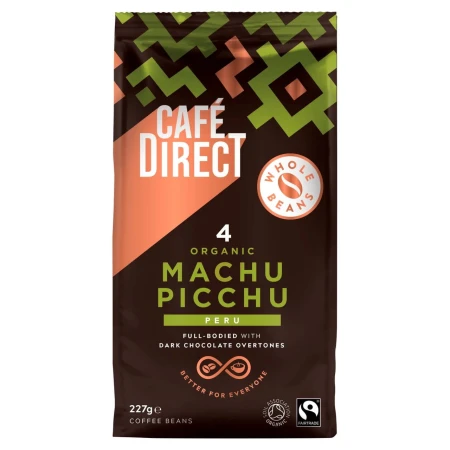 Cafedirect Fairtrade Organic Machu Picchu Peru Coffee Beans 227g 2.jpg
