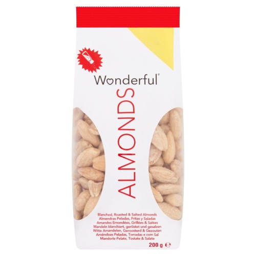 Przejdź do produktu Wonderful Almonds Blanched Roasted & Salted 200g