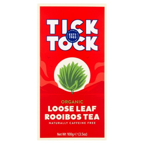 Przejdź do produktu Tick Tock Organic Rooibos Loose Leaf Tea 100g