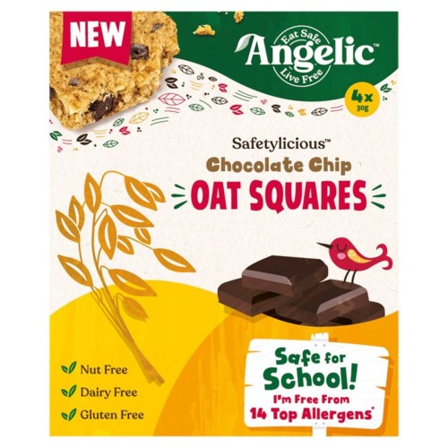 Przejdź do produktu Angelic Free From Nut, Dairy, Gluten Chocolate Chip Oat Squares 4 x 30g