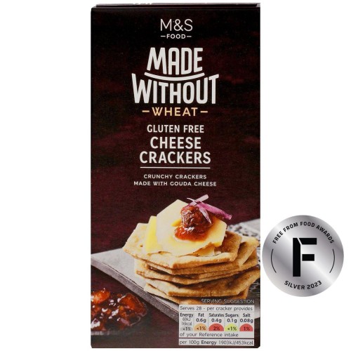 Przejdź do produktu Marks & Spencer Made Without Gluten Free Cheese Crackers 100g