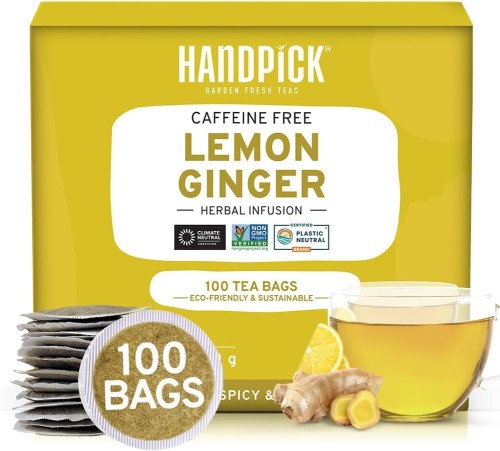 Przejdź do produktu VAHDAM HANDPICK Lemon Ginger Tea Bags Made With Whole Leaves 100 Tea Bags