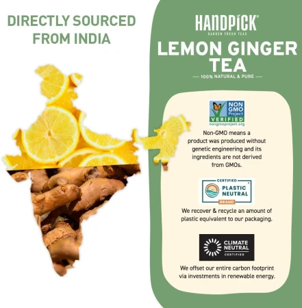 HANDPICK Lemon Ginger Tea Bags Made With Whole Leaves 100 Tea Bags 3.jpg