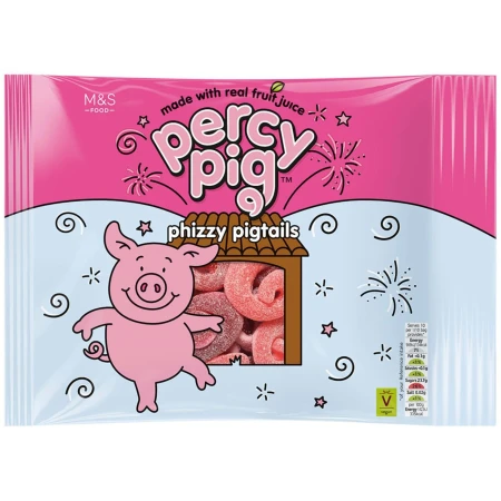 M&amp;S Percy Pig Large Phizzy Pigtails 400g.jpg
