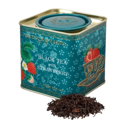 Fortnum &amp; Mason Black Tea with Strawberry, Loose Leaf Tin 125g.jpg