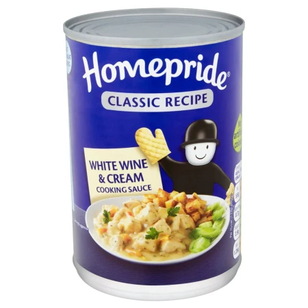 Homepride White Wine &amp; Cream Cooking Sauce 400g 2.jpg