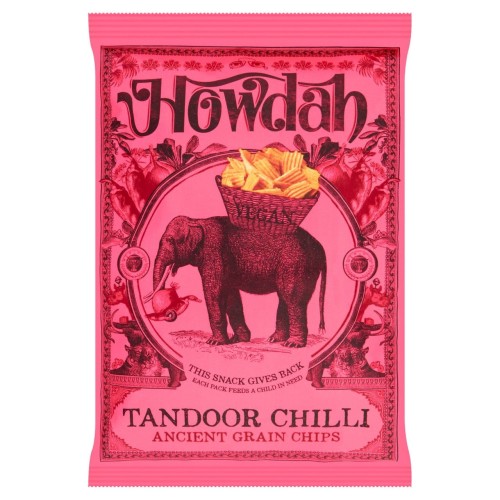 Przejdź do produktu Howdah Ancient Grain Chips Tandoor Chili 130g