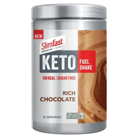SlimFast Advanced Rich Chocolate Keto Fuel Shake 10 Servings 350g.jpg