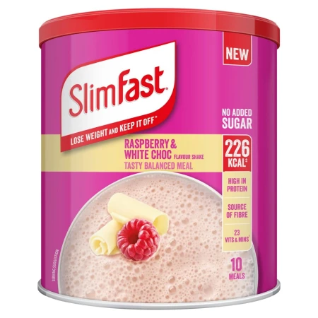 SlimFast Raspberry &amp; White Chocolate Powder Tin 365g.jpg