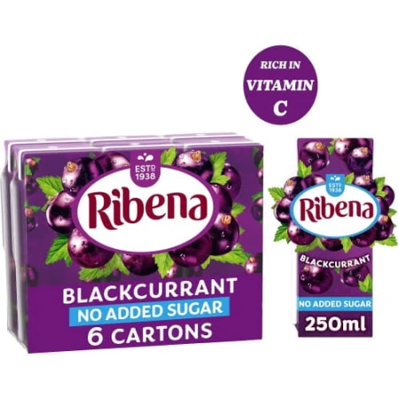 Ribena Blackcurrant NO ADDED SUGAR Juice cartons 6 x 250ml.jpg
