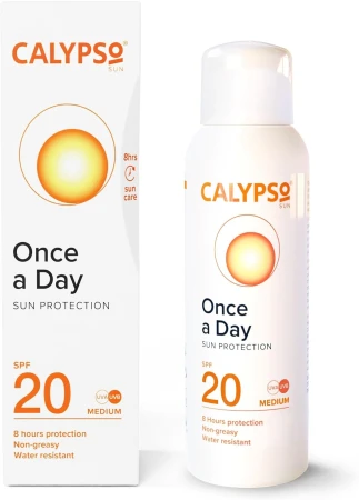 Calypso Once A Day Sun Protection Lotion SPF20  8 Hours Sun Protection  Non Greasy  Superior 4 Start UVA Rating 200ml.jpg