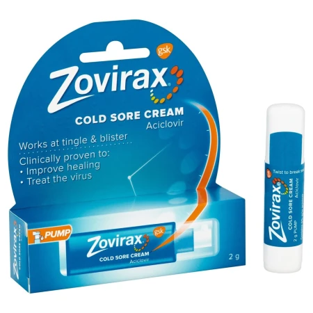 Zovirax Cold Sore Treatment Cream Contains Aciclovir Pump Dispenser 2g 2.jpg