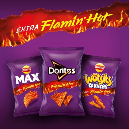Wotsits Crunchy Extra Flamin' Hot Sharing Bag Snacks 130g 2.jpg