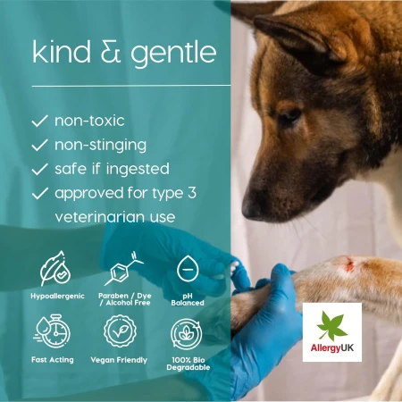DEW Pet Wound Care Antiseptic &amp; Antifungal Spray for Itchy Dogs, Cats &amp; Animals All Types of Wounds 250ml 4.jpg