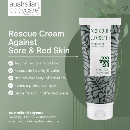 Australian Bodycare Rescue Cream Long Lasting Barrier Cream Tea Tree Oil  Against Sore &amp; Red Skin 100ml 2.jpg