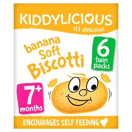 Kiddylicious Banana Soft Biscotti, 7 mths+ Multipack 6 x 20g 2.jpg