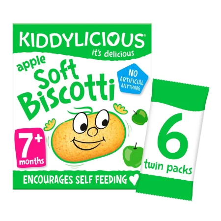 Kiddylicious Apple Soft Biscotti, 7 mths+ Multipack 6 x 20g.jpg