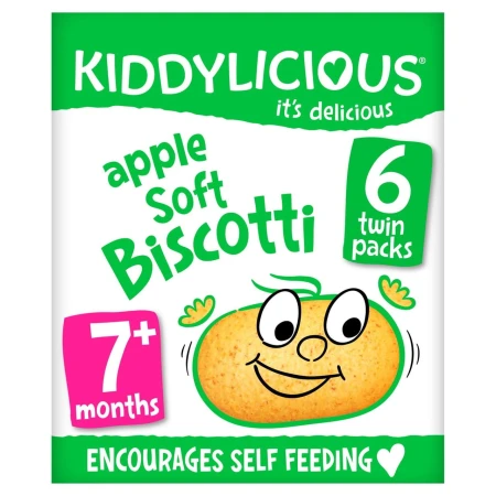 Kiddylicious Apple Soft Biscotti, 7 mths+ Multipack 6 x 20g 2.jpg