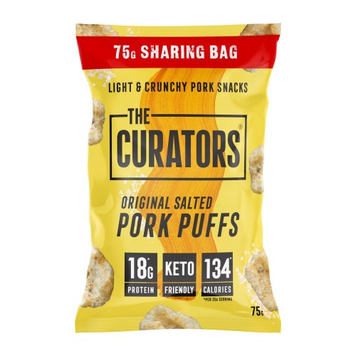 Przejdź do produktu The Curators Original Salted Light & Crunchy Pork Puffs 75g