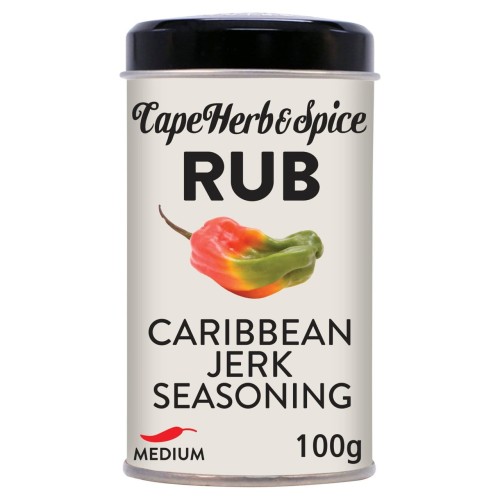 Przejdź do produktu Cape Herb & Spice Caribbean Jerk Seasoning Rub Medium Tin 100g