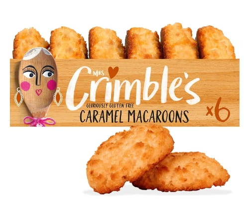 Przejdź do produktu Mrs Crimble's 6 Gluten Free Caramel Macaroons 180g