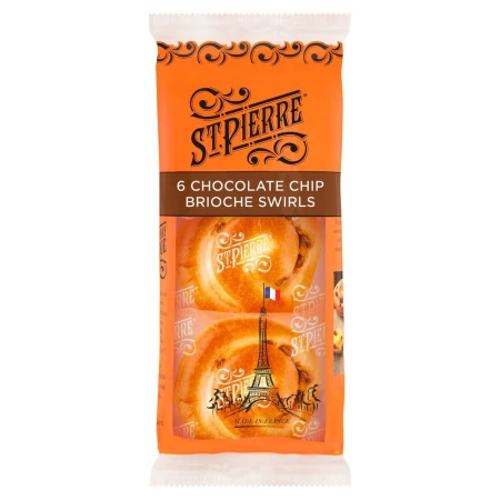 St Pierre Choc Chip Brioche Swirls 6 per pack.jpg
