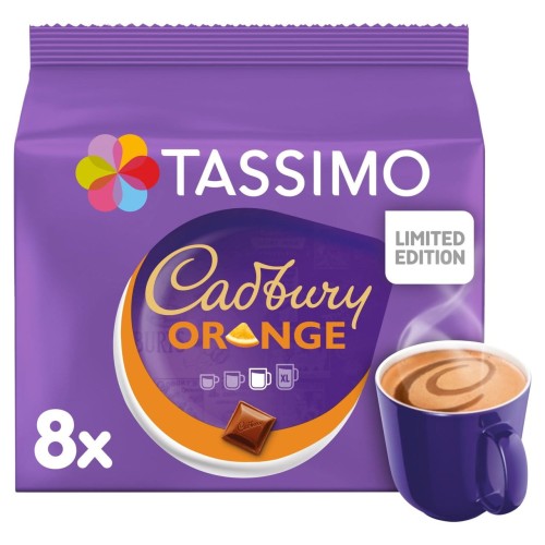 Przejdź do produktu Tassimo Cadbury Orange Pods 8 per pack -LIMITED EDITION