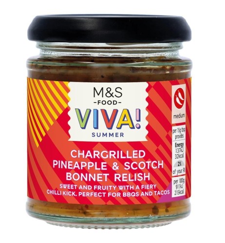 Przejdź do produktu Marks & Spencer Chargrilled Pineapple & Scotch Bonnet Relish 190g