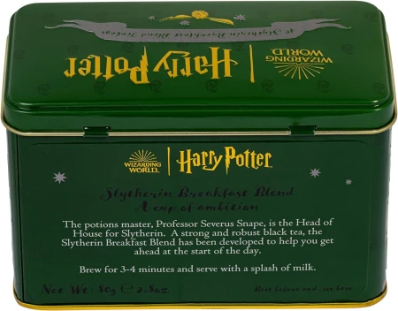 New English Teas Harry Potter Slytherin Crest Tea Caddy with 40 English Breakfast Teabags 13.jpg