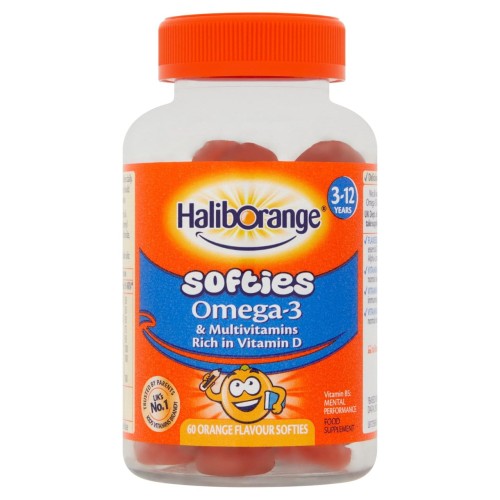 Przejdź do produktu Haliborange Kid's Softies Omega-3 & Multivitamin Orange Gummies 3-12yrs 60 per pack