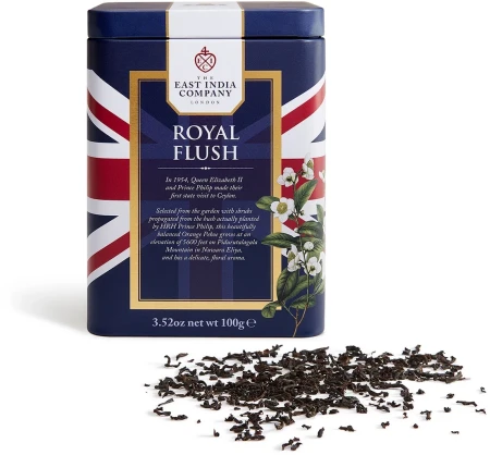 The East India Company Royal Flush Orange Pekoe Loose Leaf Black Tea Caddy 100g.webp