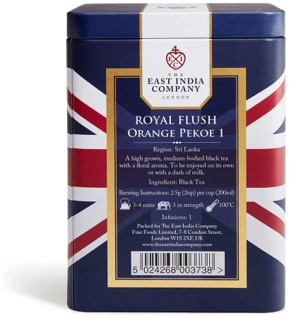 The East India Company Royal Flush Orange Pekoe Loose Leaf Black Tea Caddy 100g 4.webp