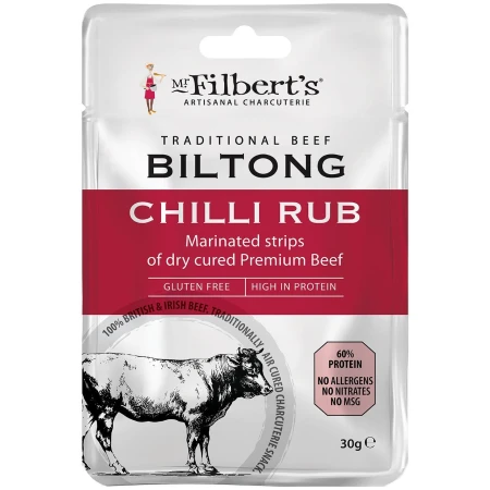 Mr Filberts Traditional Beef Biltong - Chilli Rub 30g.jpg