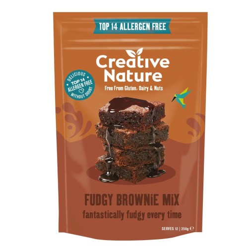 Przejdź do produktu Creative Nature Chia & Cacao Choc Chip Brownie Free From Gluten, Dairy, Nuts Mix 250g