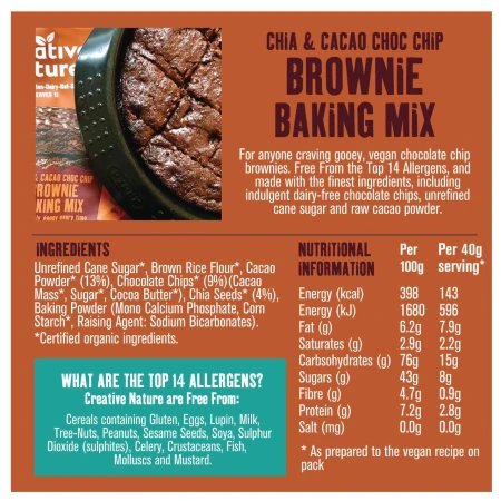 Creative Nature Chia &amp; Cacao Choc Chip Brownie Baking Mix 250g 2.jpg