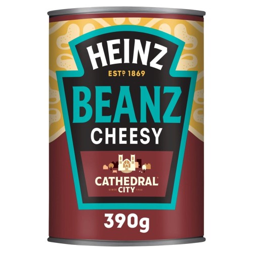 Przejdź do produktu Heinz Cathedral City Cheesy Baked Beans 390g