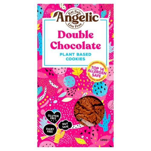 Przejdź do produktu Angelic Free From Vegan Double Chocolate Plan Based Cookies 125g