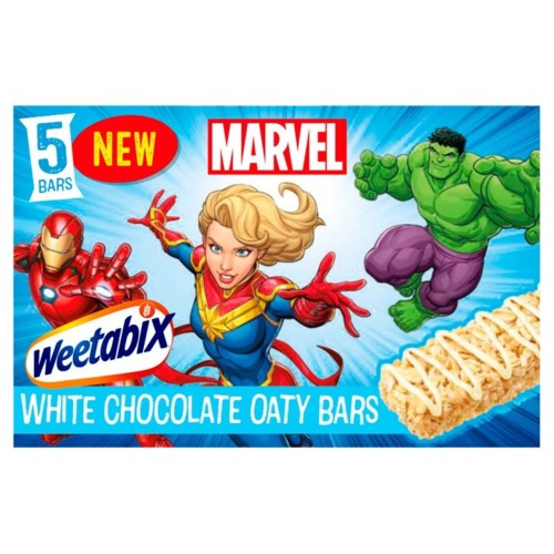 Przejdź do produktu Weetabix Marvel White Chocolate Oaty Bars 5 x 23g