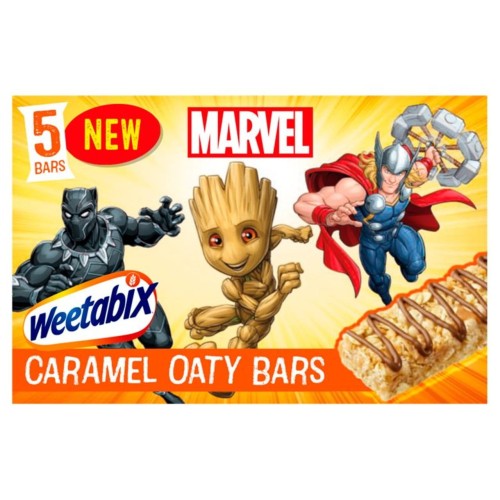 Przejdź do produktu Weetabix Marvel Caramel Oat Bars 5 x 23g