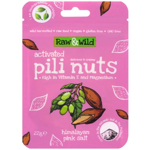 Przejdź do produktu Raw & Wild Activated Pili Nuts Himalayan Pink Salt Organic 22g