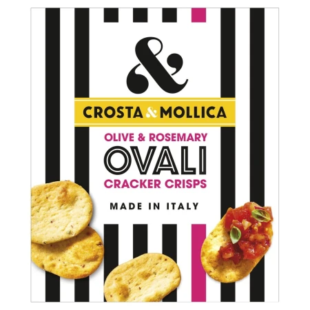 Crosta &amp; Mollica Olive &amp; Rosemary Ovali Cracker Crisps 120g.jpg